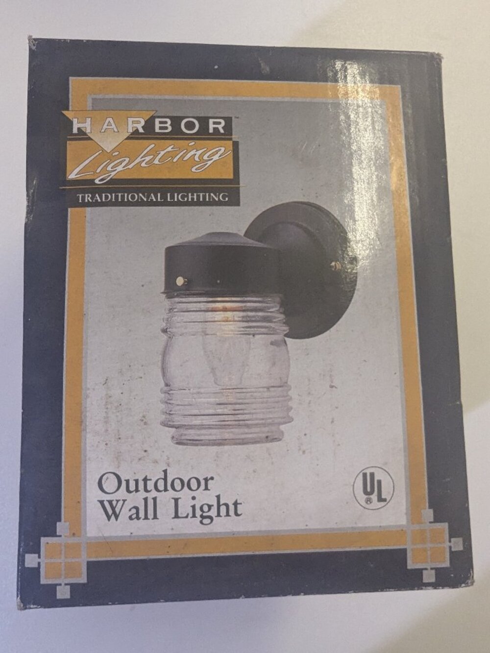 Harbor Lighting Traditional Outdoor Wall Light # 78546 Black Finish